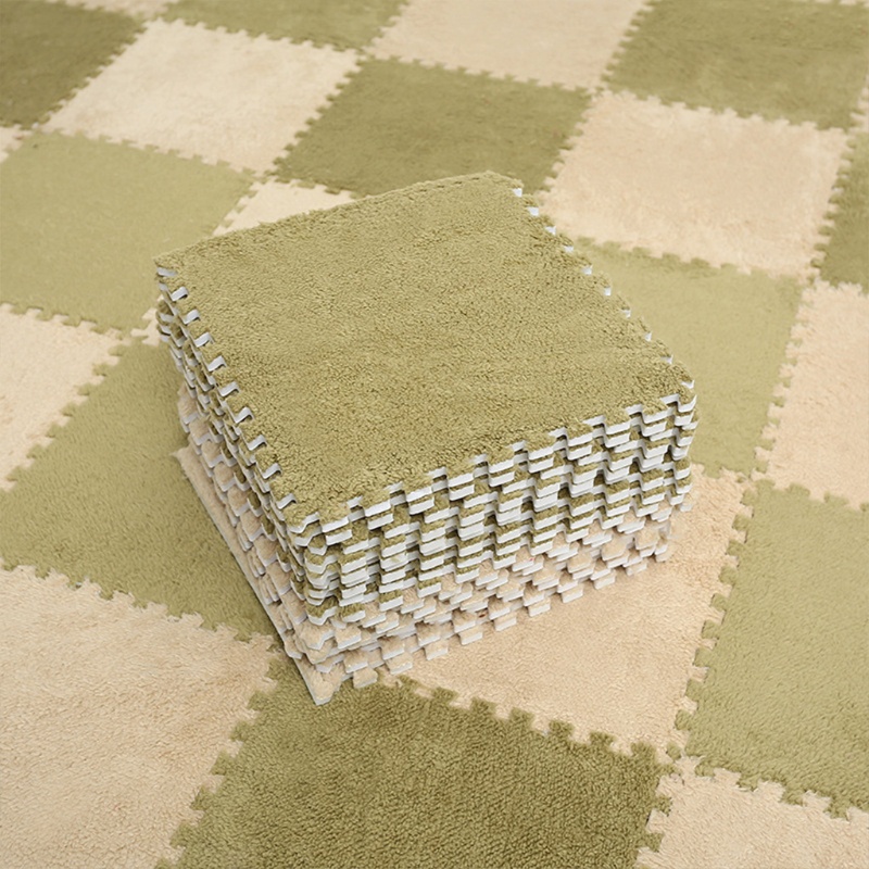 QQ Thảm Lông Nhung Xếp Hình Họa Tiết Chữ Cái Cho Trẻ Em DIY