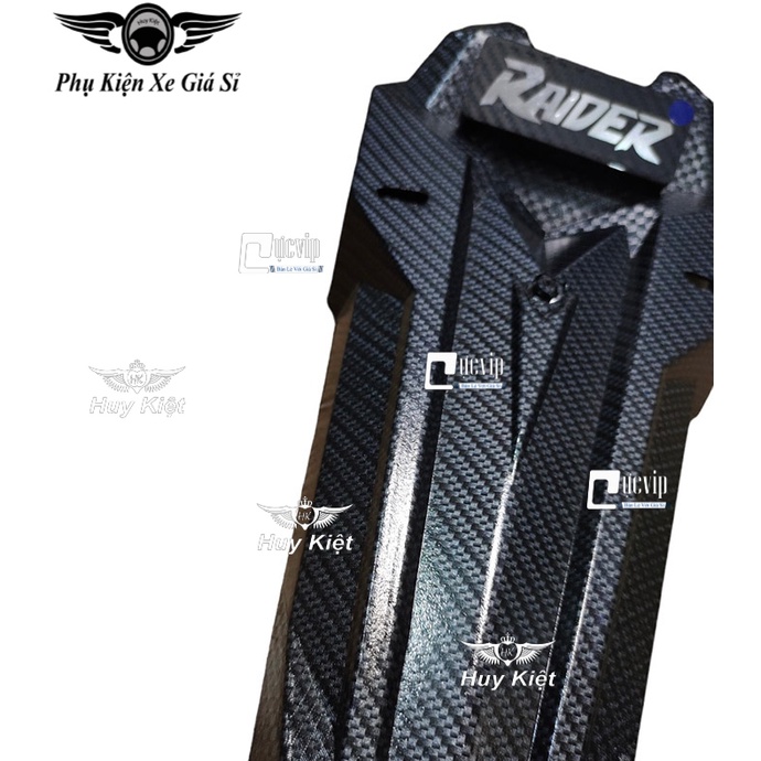 Dè Chắn Bùn Sau Carbon Kiểu Sonic Gắn Xe Raider Fi, Satria Fi Có Đèn U-MS6117
