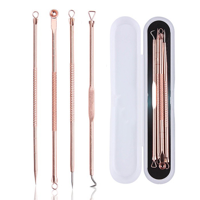 Bộ dụng cụ nặn mụn chuyên dụng đa năng 4 cây 8 đầu