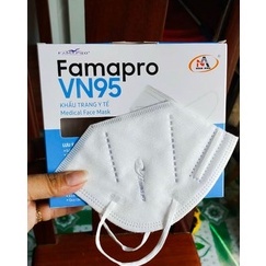 VN95 (N95)- HỘP 10 CÁI Màu Đen] Khẩu trang y tế N95 Màu Đen kháng khuẩn 4 lớp Famapro VN95