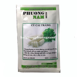 20GR - HẠT GIỐNG CỦ CẢI TRẮNG
