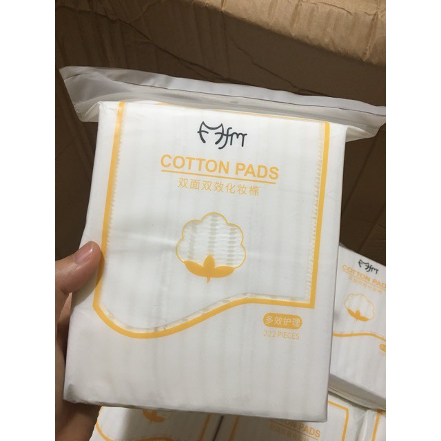 combo 10 gói bông tẩy trang 3 lớp 222 miếng