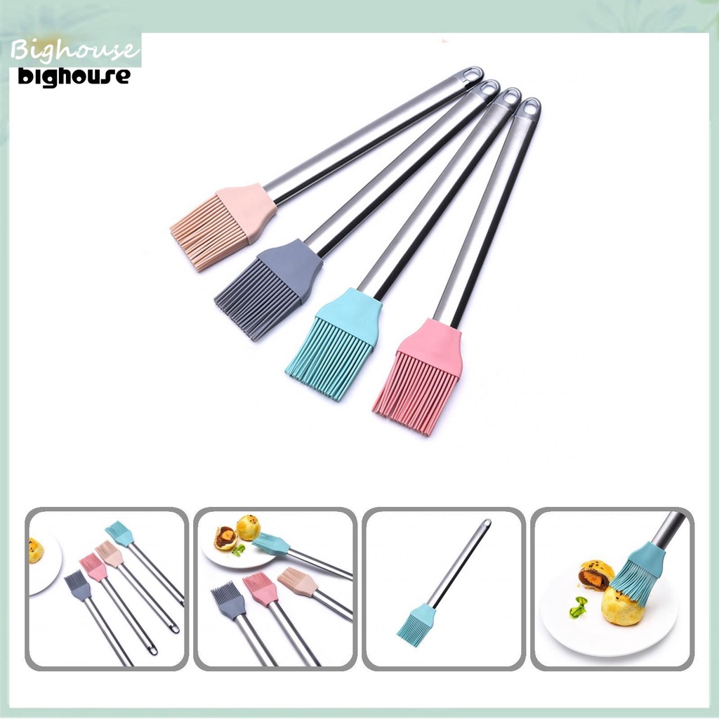 Cọ Quét Dầu Nướng Bbq Bằng Thép Không Gỉ Có Tay Cầm Chịu Nhiệt Cao