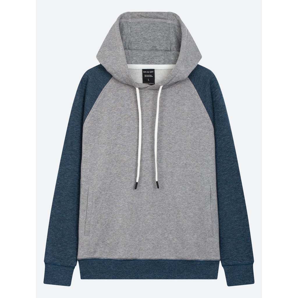 Áo nỉ hoodie nữ ONOFF dệt French Terry giữ ấm tốt - H16TH18001