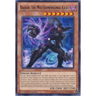 Thẻ Bàii Yugioh TCG:Radian, the Multidimensional Kaiju - MP16-EN163 - Rare 1st Edition