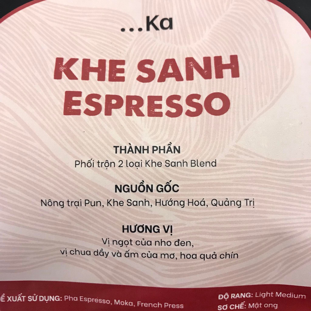 Combo 2 gói Cà Phê rang xay nguyên chất pha Espresso, combo cafe Speciality Khe Sanh, Fine Robusta gói 250gr