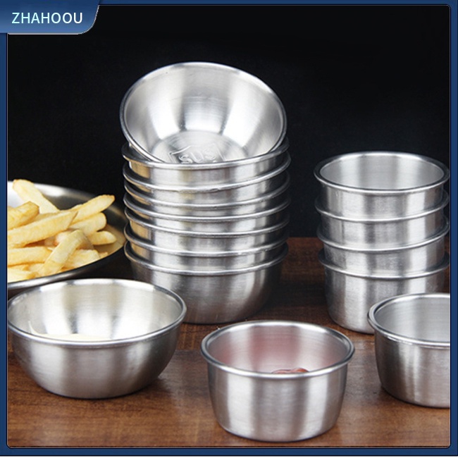 ☃Nhà☃ Cốc Đựng Nước Sốt Bằng Thép Không Gỉ 304 Dành Cho Nhà Bếp