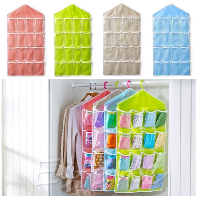 Túi Treo 16 Ngăn Đựng Vớ / Đồ Lót Đa Năng Tiện Dụng