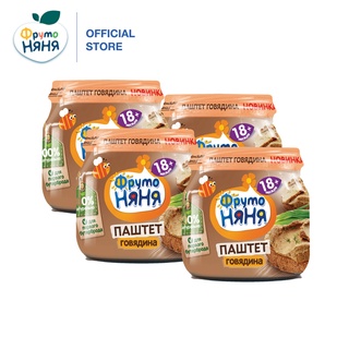 Combo 4 lọ Pate bò và gan Fruto Nyanya 80g/lọ