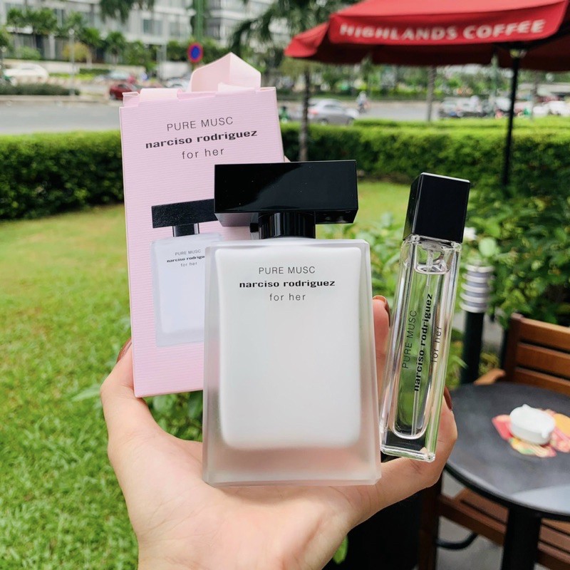 Set Nước hoa Nữ Narciso Pure Musc 50ml + 10ml - Sức lôi cuốn đỉnh cao từ Xạ Hương & hoa trắng