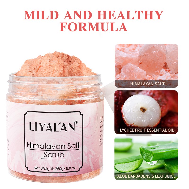 Muối Tắm Tẩy Tế Bào Chết LIYAL'AN Himalayan Hữu Cơ Mềm Mại Làm Sáng Da 250g