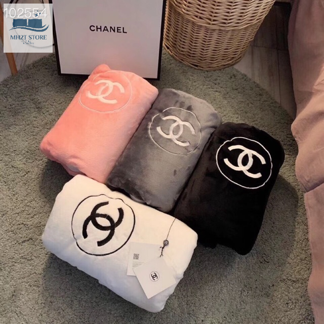 Chăn nỉ nhung thương hiệu Chanel 1m5*2mcó hộp đi kèm MH2T STORE