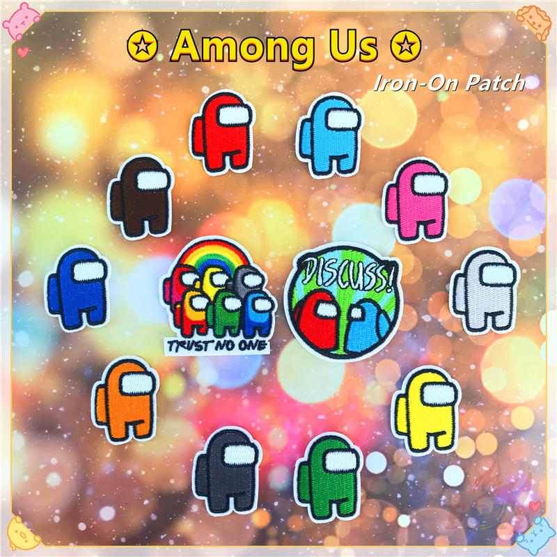 ♚ Among Us：Trust No One Series 01 - Innersloth Games Iron-On Patch ♚ 1Pc Party Game Crewmate / Impostor DIY Sew on Iron on Badges Patches