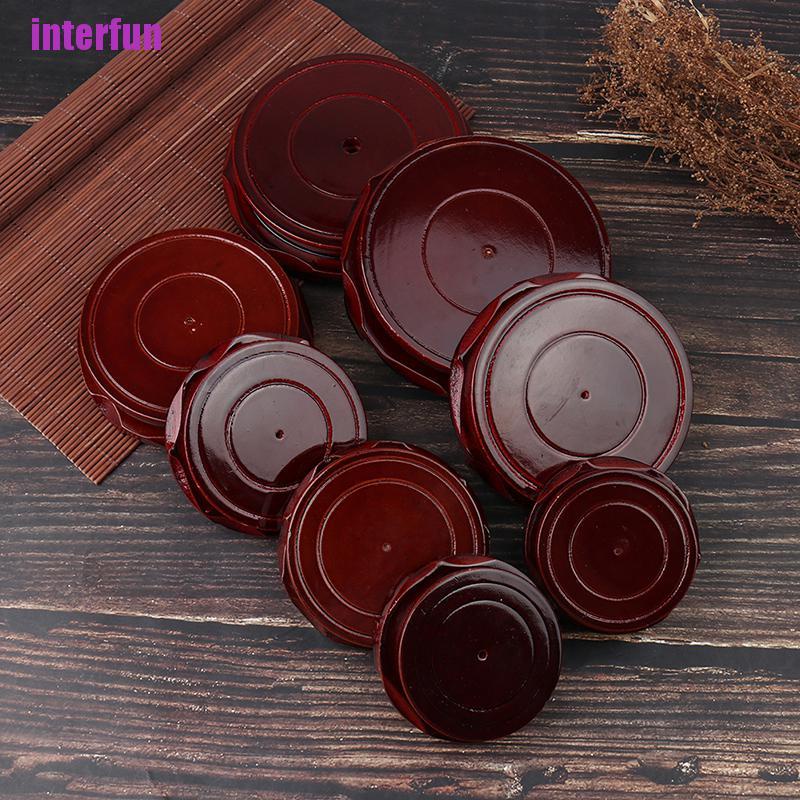 Đế Gỗ Chạm Khắc Hoa Văn Phật Giáo Tinh Tế