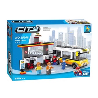 Đồ chơi lắp ráp CITY ráp trạm xăng thành phố 25608