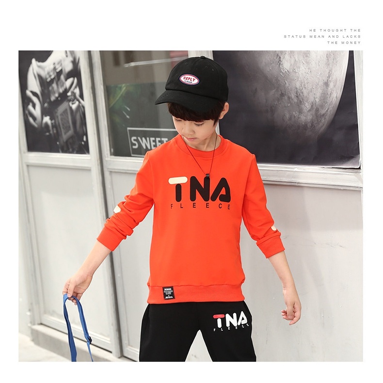 Bộ thu đông bé trai 14-45kg, quần áo thu đông cho bé trai 4-15 tuổi TNA sành điệu cá tính, hàng may kĩ.TNA68