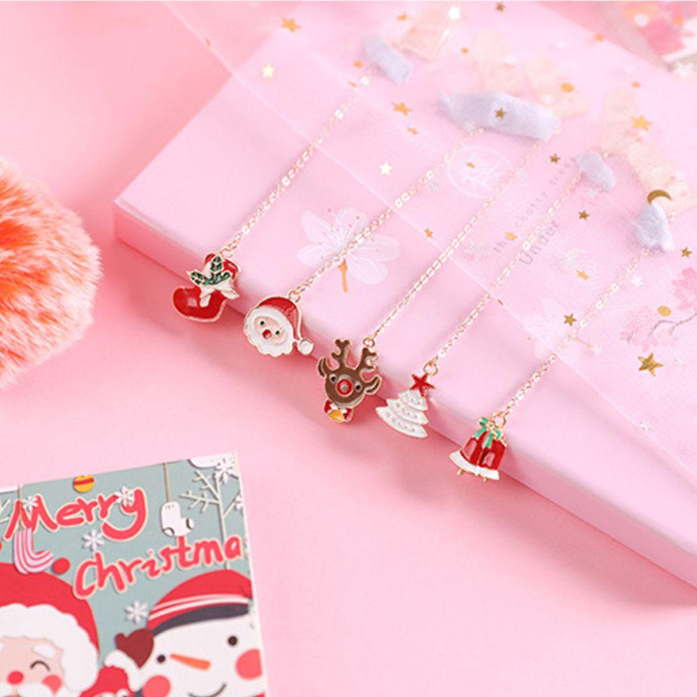 PISTA Thẻ Đánh Dấu Trang Sách Giáng Sinh Dễ Thương