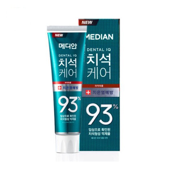 Kem Đánh Răng Chăm Sóc Nướu Nhập Khẩu Hàn Quốc MEDIAN Dental IQ Tartar Care 93% Toothpaste 120g (xanh ngọc) HAJAKO