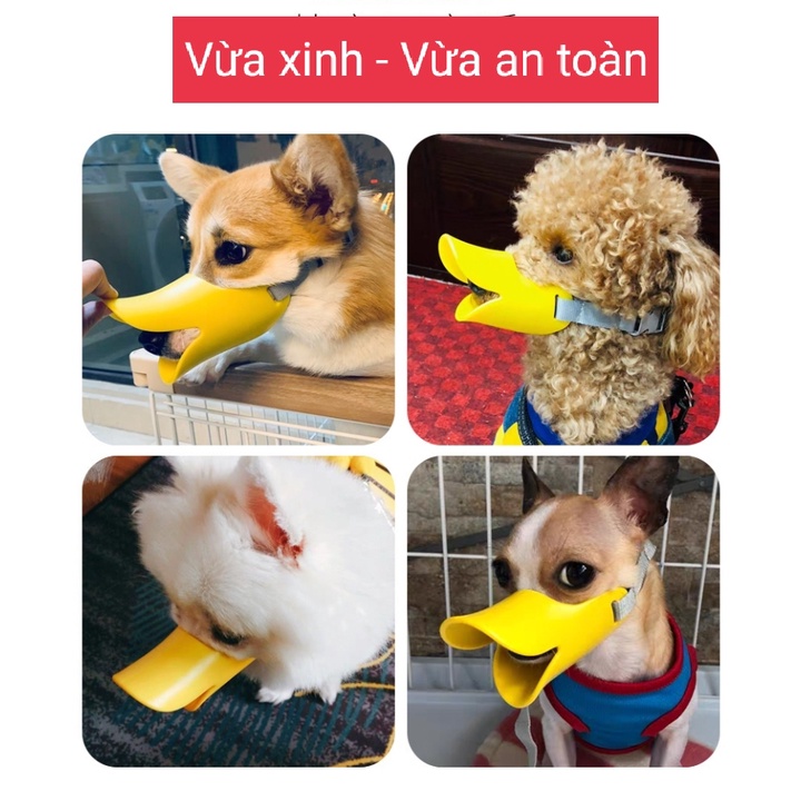 Rọ Mõm Chó Hình Mỏ Vịt - Hàng Loại 1 chất liệu Silicon mềm mại, thoải mái và chắc chắn
