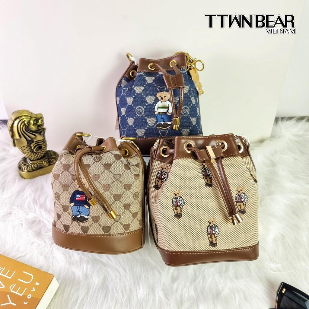 Túi xách nữ TN2976 đeo chéo thời trang công sở đi học đi chơi TTWN BEAR da PVC cao cấp