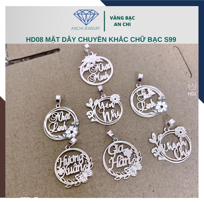 Dây chuyền tên chuẩn bạc ta bao sáng không xỉn màu, An chi Jewelry