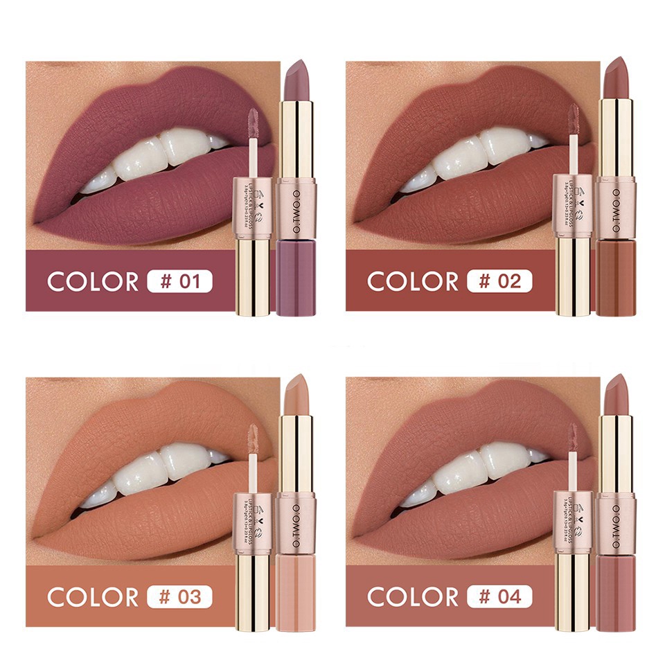 [Hàng mới về] Son Môi O.Two.O Hai Đầu 2 Trong 1 Dưỡng Ẩm Chống Thấm Nước Lâu Trôi | BigBuy360 - bigbuy360.vn