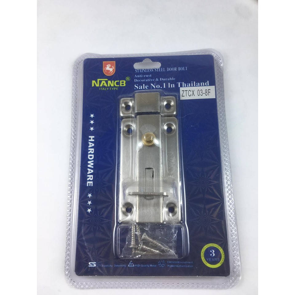 Chốt cửa Inox 8F 10F