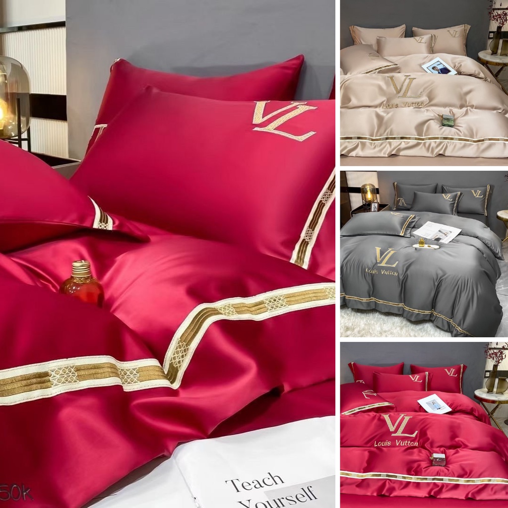 Bộ chăn ga gối LỤA TENCEL 40s cao cấp trơn màu cho mọi loại nệm miễn phí bo chun mọi kích thước