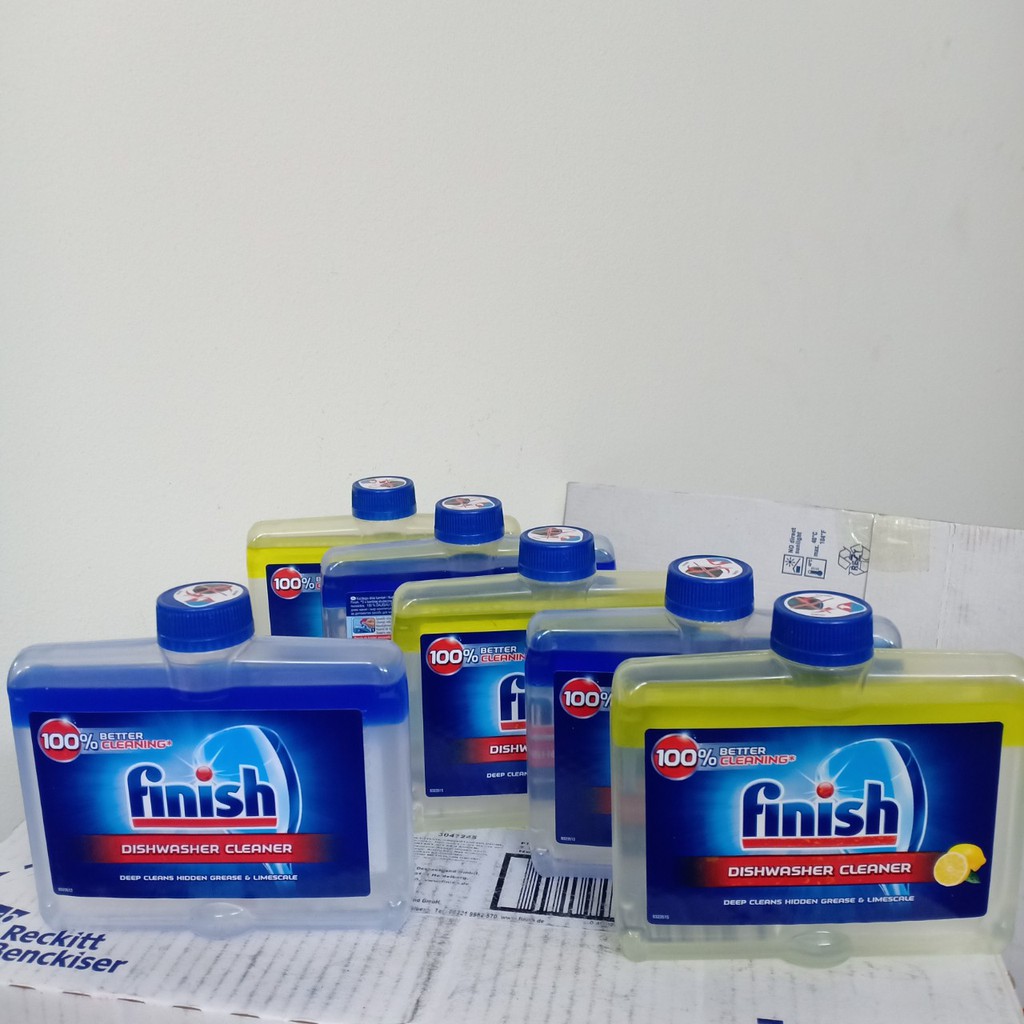 Chai nước vệ sinh máy rửa chén Finish 250