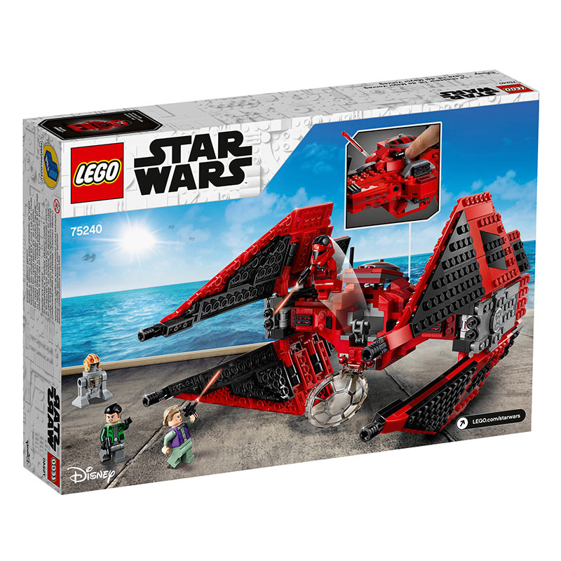 LEGO Star Wars Empire Hạm Đội Crimson Titan máy bay chiến đấu 75240TIE chiến đấu máy bay khối đồ chơi