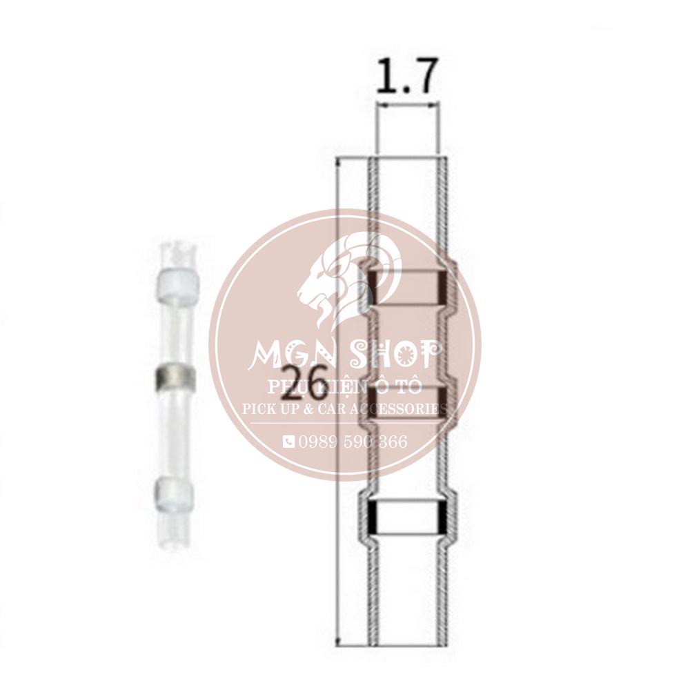 [Ống gen co nhiệt kèm vòng thiếc kết nối] [Cách điện] [Chống nước] [Chống nhiệt] [4 màu] tiện dụng