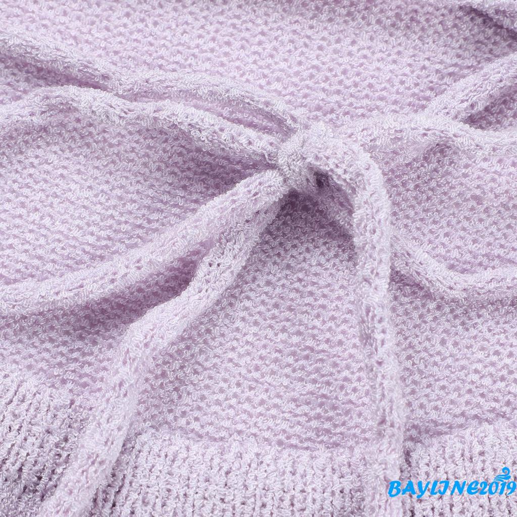 BAY-Women Close-fitting Solid Color One-piece, Spaghetti Strap Sleeveless Slit Dress, S/ M/ L