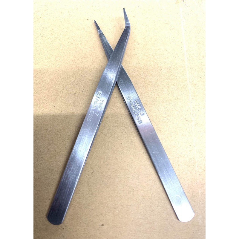 Nhíp gấp chỉ bằng thép không gỉ cong &amp; thẳng