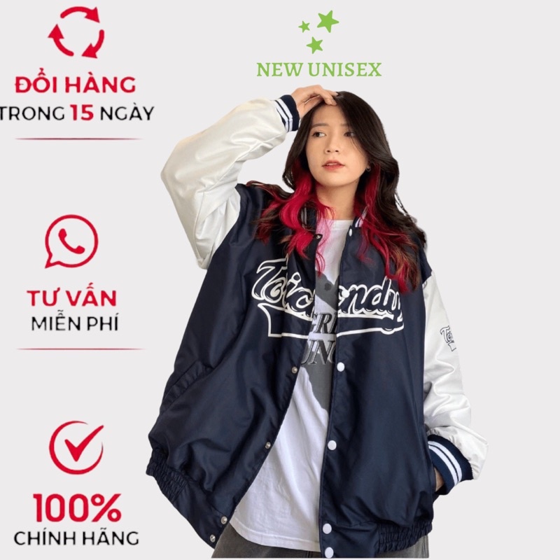 Áo Bomber Jacket Dù 2 Lớp In Chữ Form Rộng Phối Chữ Nam Nữ Ullzang Unisex TP657 [NewUnisex]