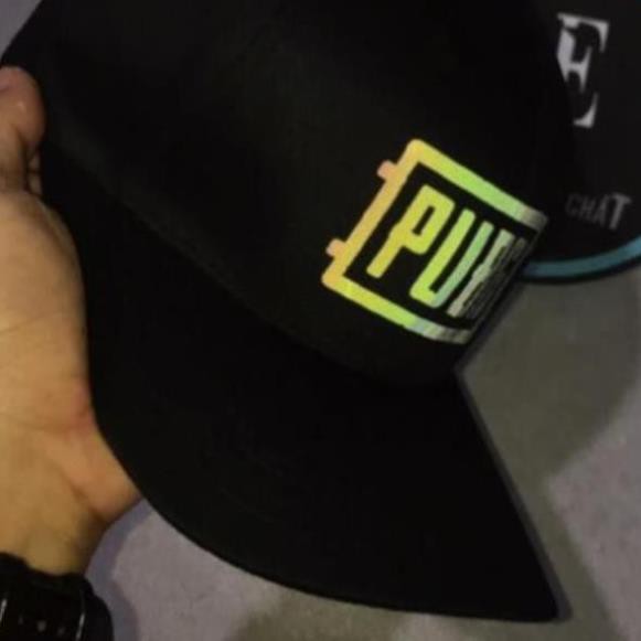 Mũ Nón Đen In Logo Game PUBG Phản Quang 7 Màu