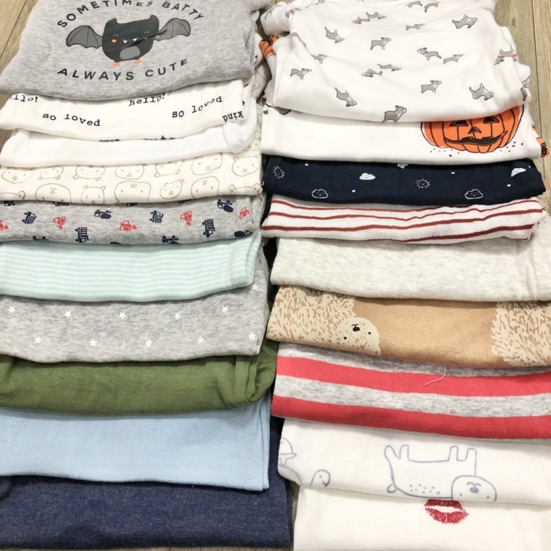 Bodysuit dài tay bé trai bé gái, body chip dài tay cho bé sơ sinh chất cotton mềm thấm hút mồ hôi