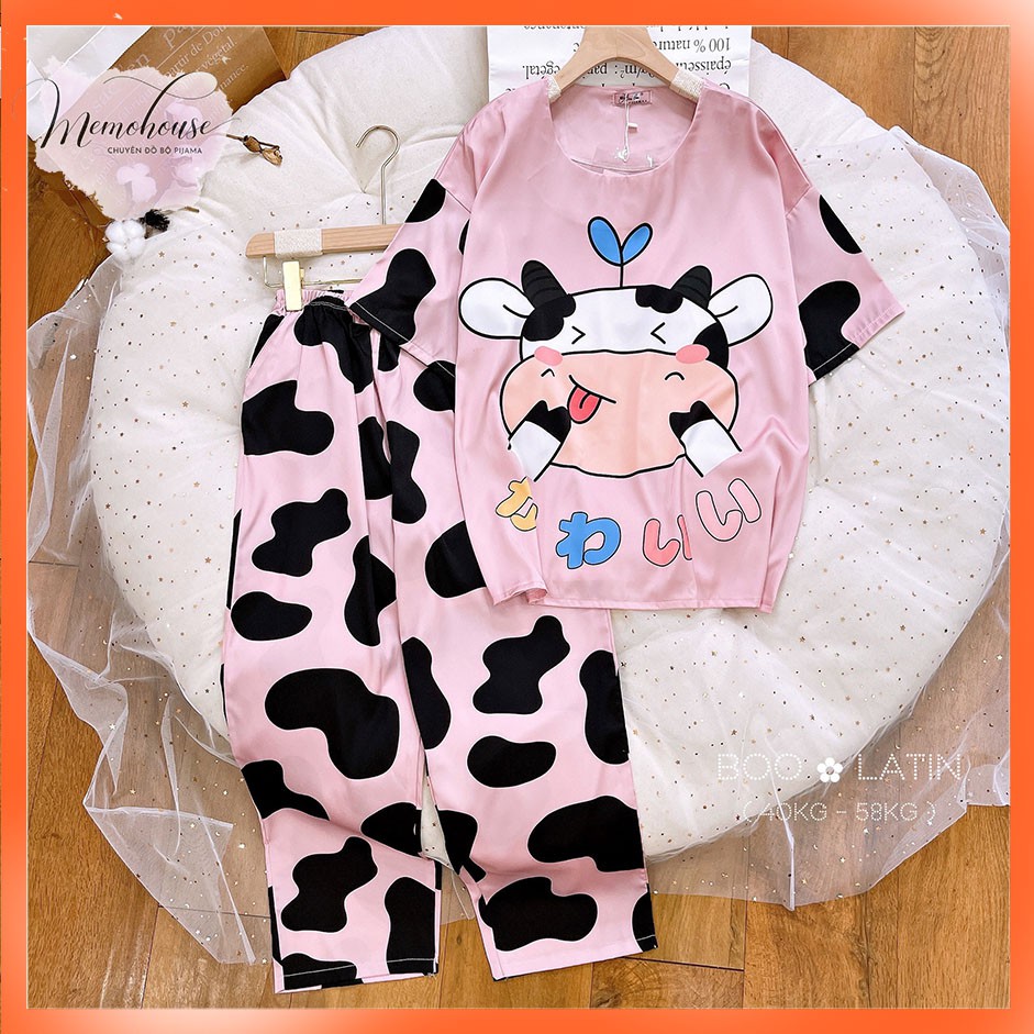 PHẦN 2_Đồ Mặc Nhà Pijama Lụa Latin TN Quần Dài Freesize - HÀNG CAO CẤP