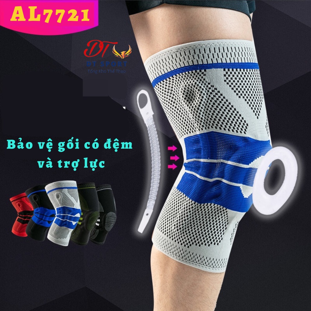 Bảo vệ đầu gối bó gối thể thao bóng chuyền bóng rổ bóng đá, băng đầu gối tập gym chạy bộ cầu lông yoga