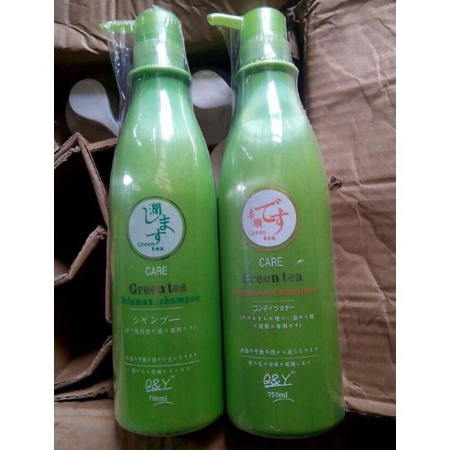 [RẺ VÔ ĐỊCH] Cặp dầu gội xả Trà Xanh CARE GREEN TEA SIÊU MỀM MƯỢT 750ml/2