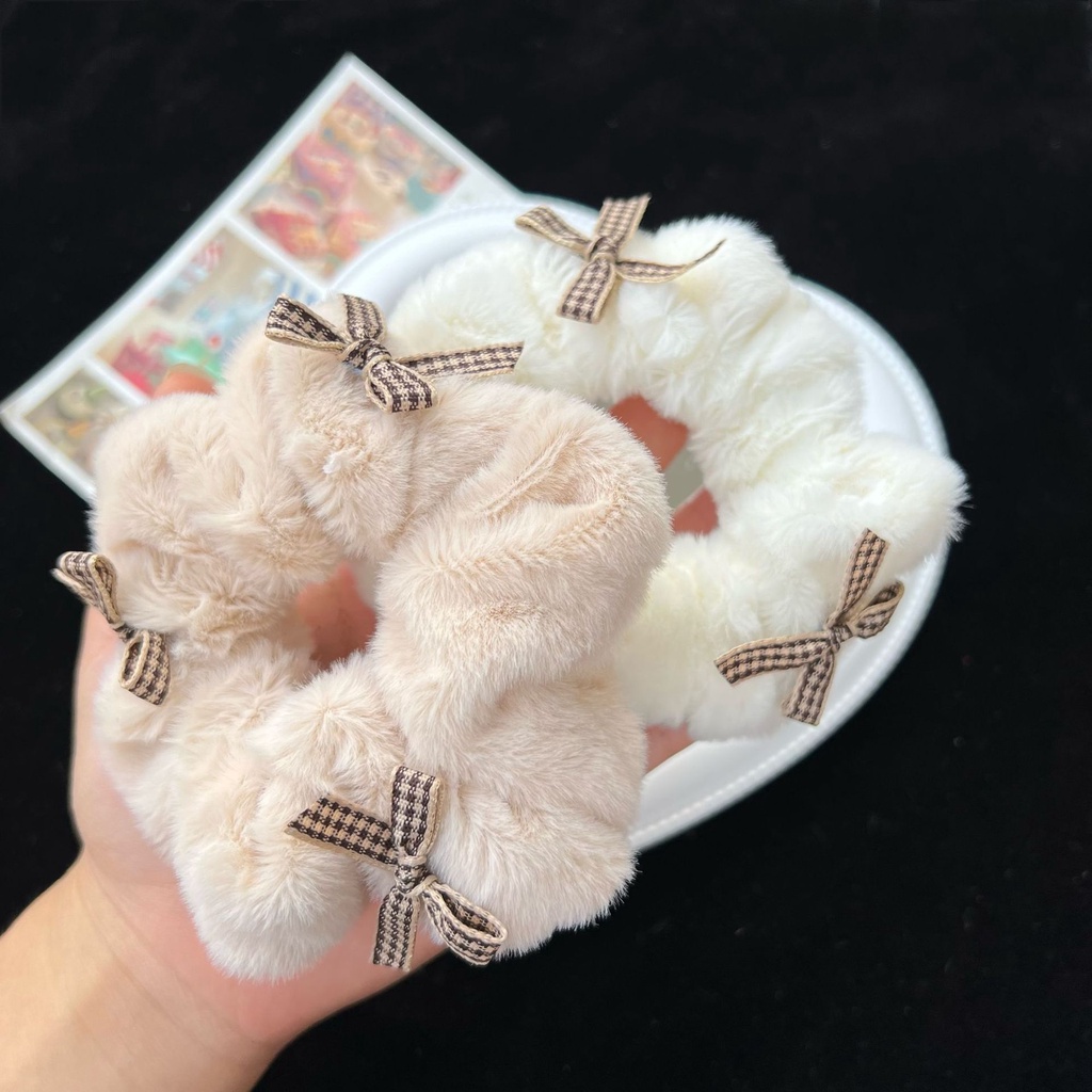 Dây Cột Tóc Lông Nhung Thời Trang Thu Đông 2022