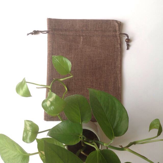 Túi vải bố 17*23cm dây rút đựng bài Tarot trang sức mỹ phẩm quà tặng túi thơm