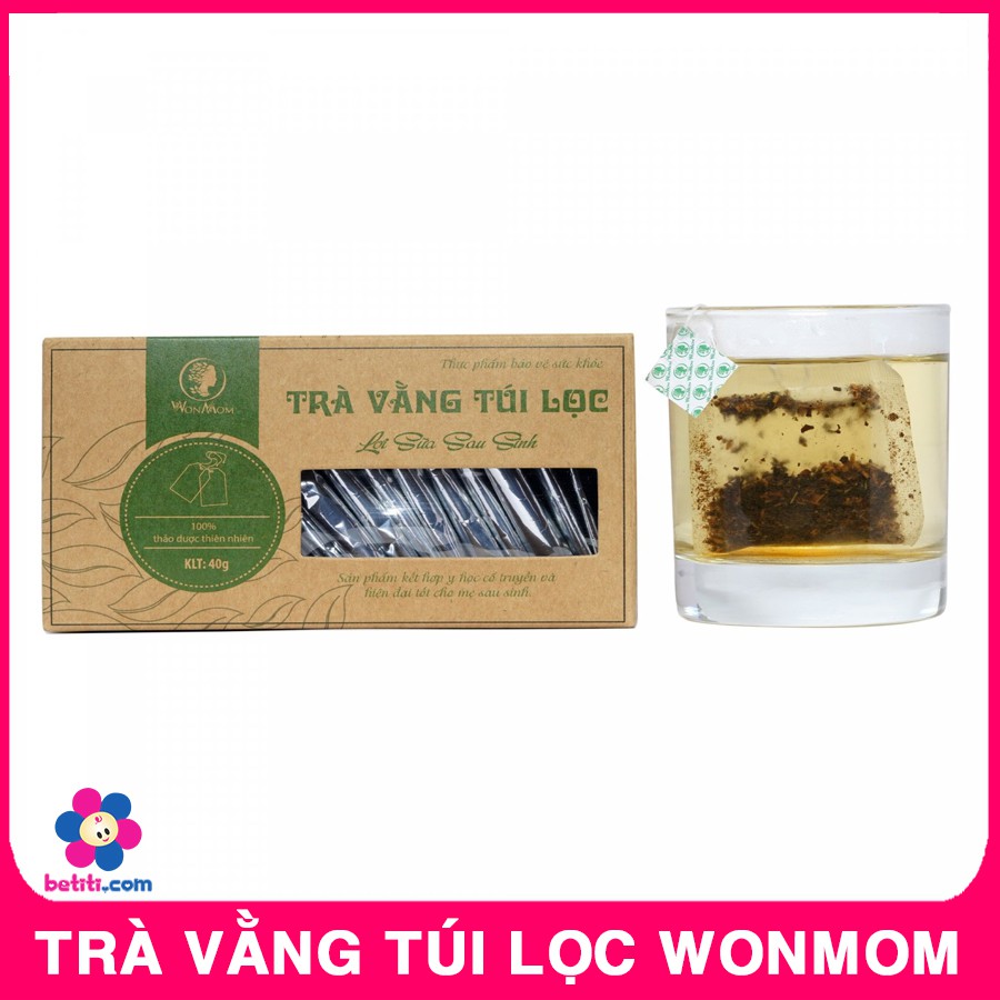 Combo 2 Hộp Trà Vằng Túi Lọc Wonmom