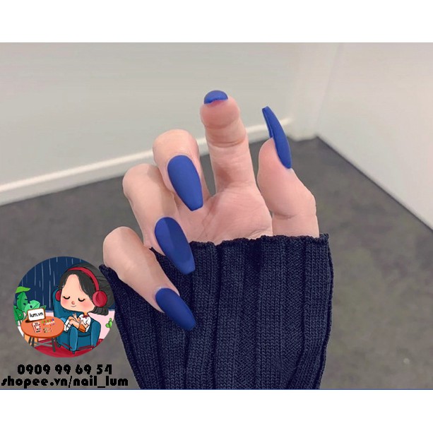 Móng Giả - Nail Dài Đơn Màu [Sẵn Keo - Đóng Hộp 24 Mẫu Đủ Size]
