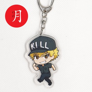 Móc khóa mica Hataraku Saibou