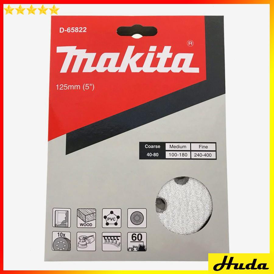 Nhám tròn đế lông 125mm Makita (độ hạt 60-400)