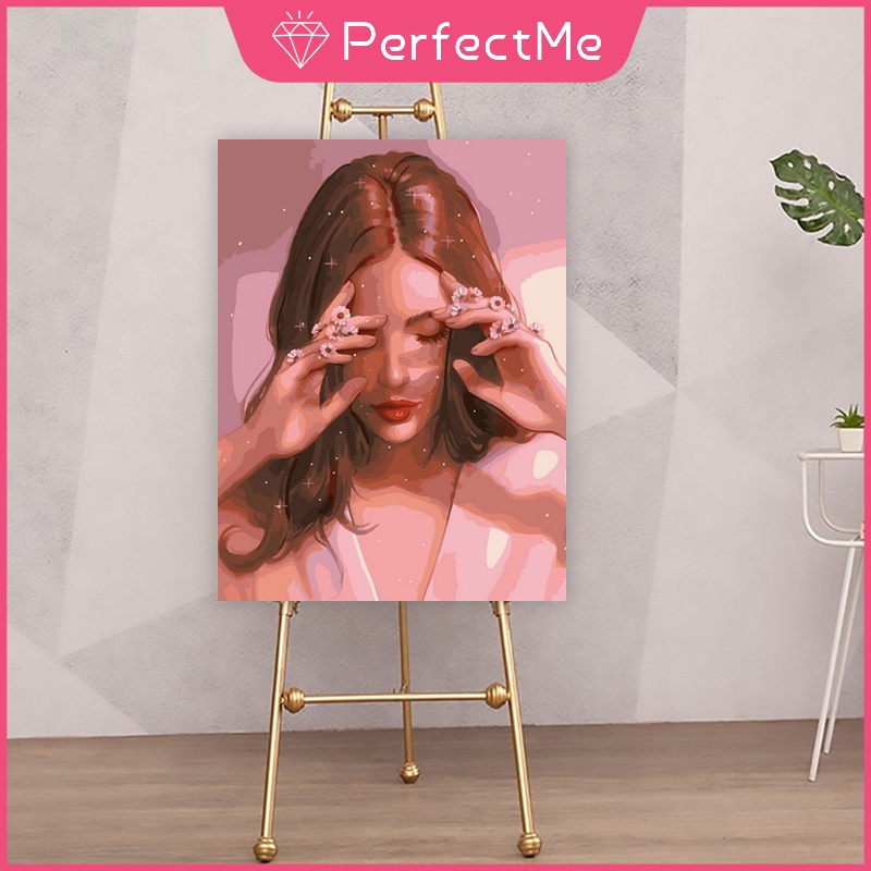 Bộ tranh sơn dầu 40x50cm tự làm họa tiết chòm sao trang trí nhà cửa