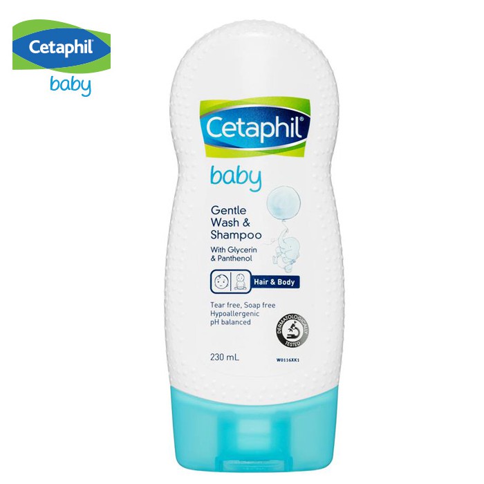 Sữa Tắm Và Gội Cho Bé Cetaphil Gentle Wash Shampoo Hair Body 230ml