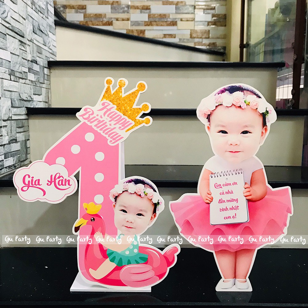 Số Tuổi Kèm Chibi Sinh Nhật Cho Bé