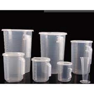 Ca đong có chia vạch nhựa 5l/ 3,5l/2l/ 1l có nắp