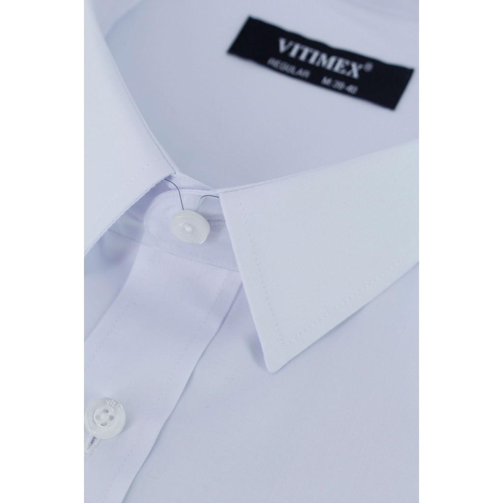 ÁO SƠ MI TRẮNG NGẮN TAY VẠT NGANG ARC7476